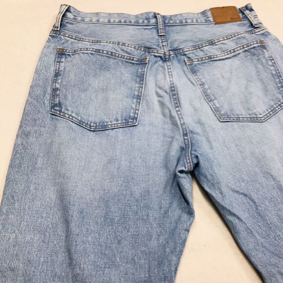 MADEWELL 90s Straight Jean Men 32(34x32) Faded Light Wash Blue Coastal Cowboy - Picture 9 of 16